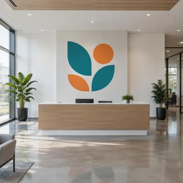 Wall mural for offices