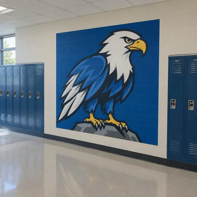 Wall mural for schools